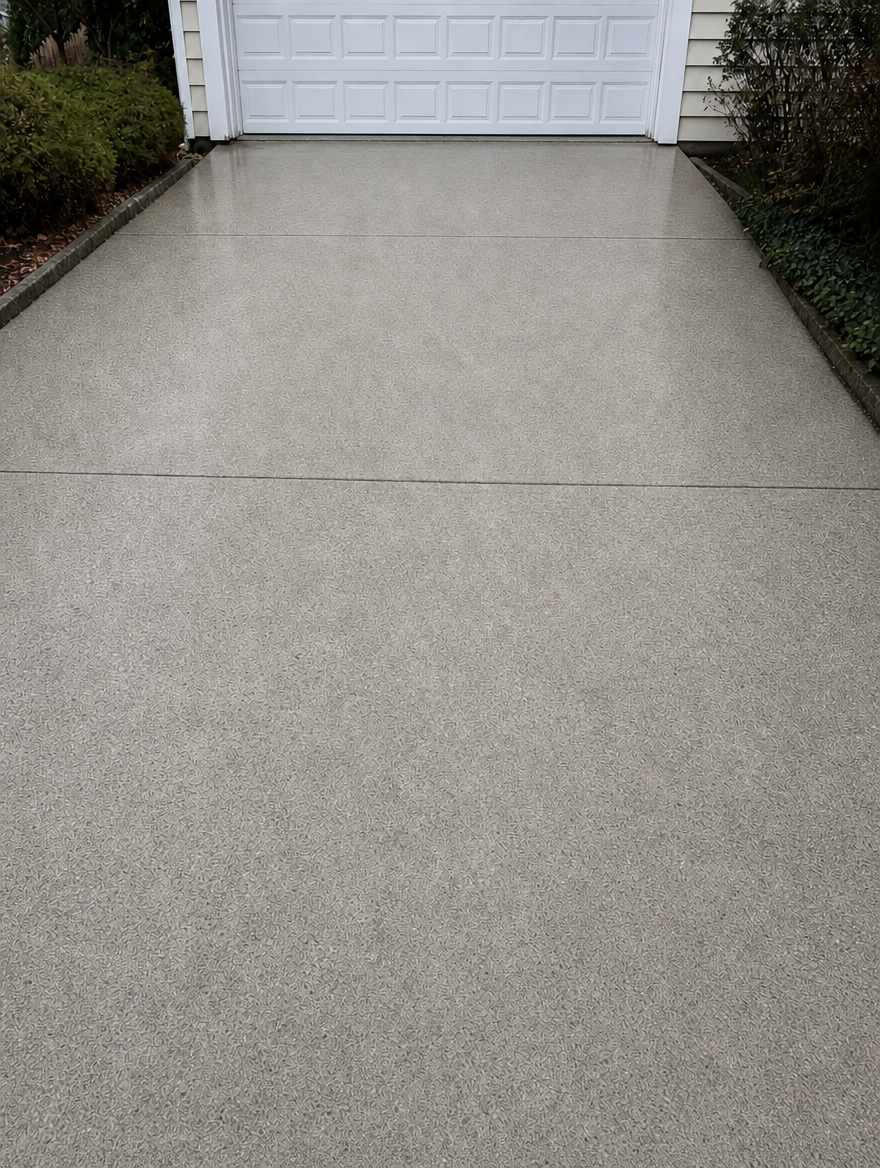Concrete driveway — Hillsdale, NJ — after