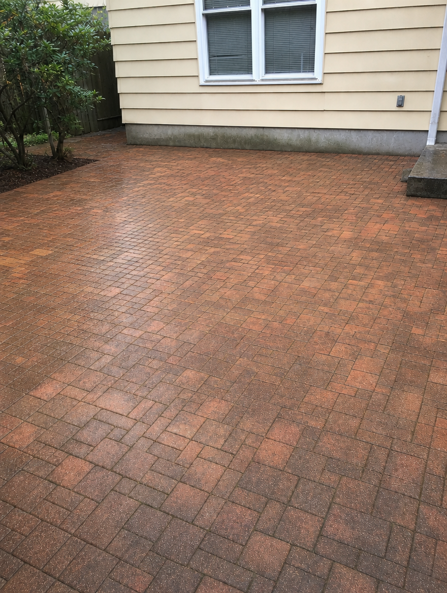 Paver patio — Emerson, NJ — after