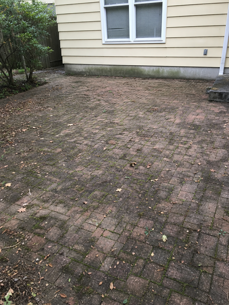 Paver patio — Emerson, NJ — before