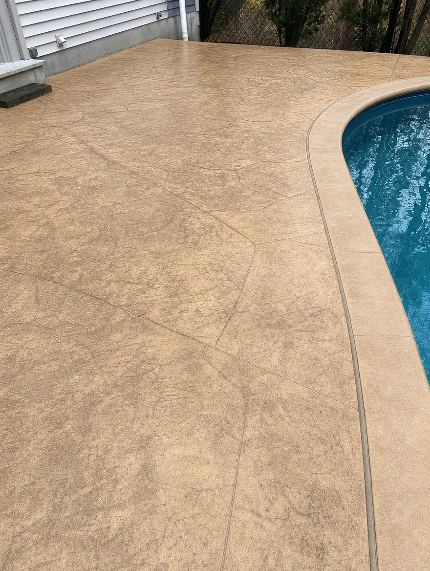 Pool surround — Woodcliff Lake, NJ — after