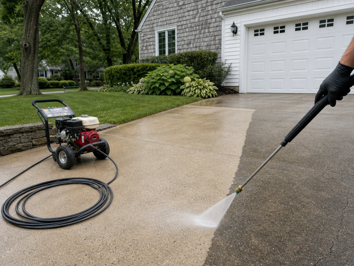 Decks, Patios & Driveways — work in progress on a Bergen County driveway